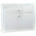 Translucent Expandable File Envelope w/ String Closure (Blank)